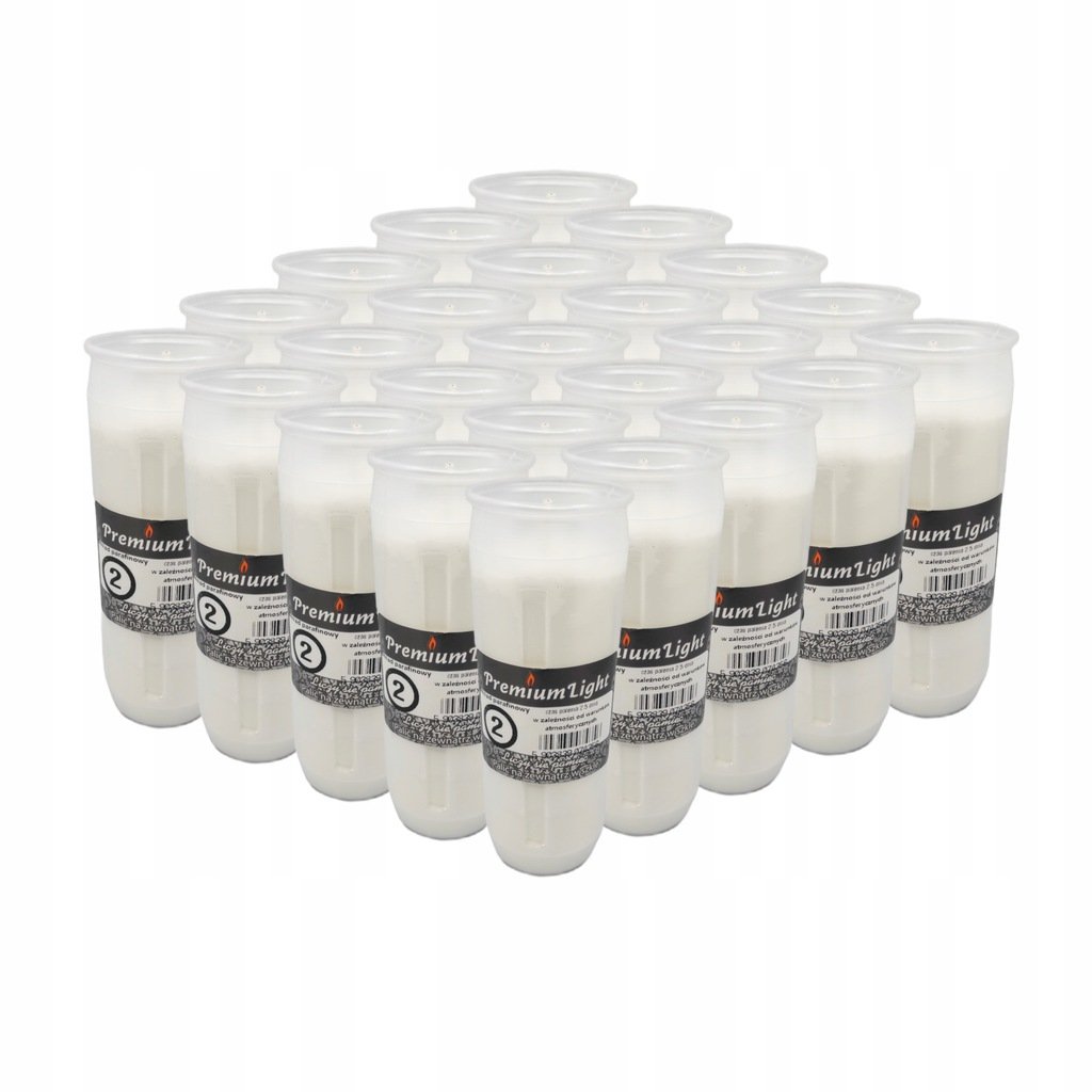 WKŁADY DO ZNICZY 2,5 DNIA parafinowe 13cm 25szt.