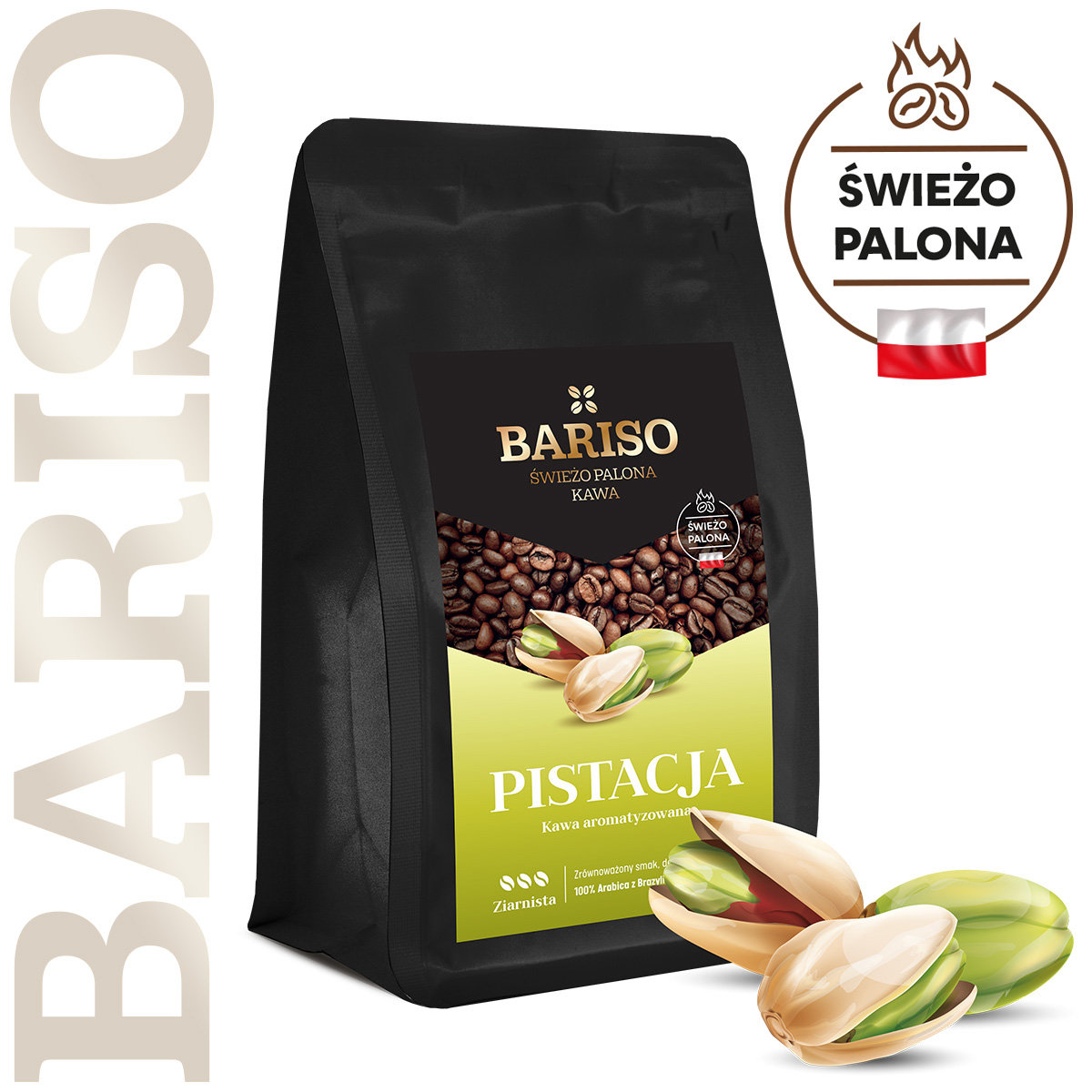 Kawa ziarnista BARISO PISTACJA 200g