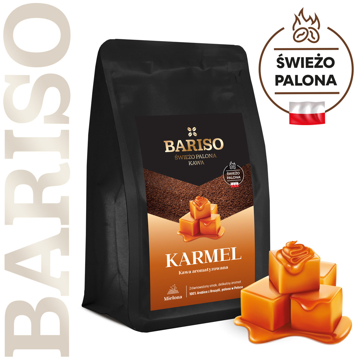 Kawa mielona BARISO KARMEL 200g