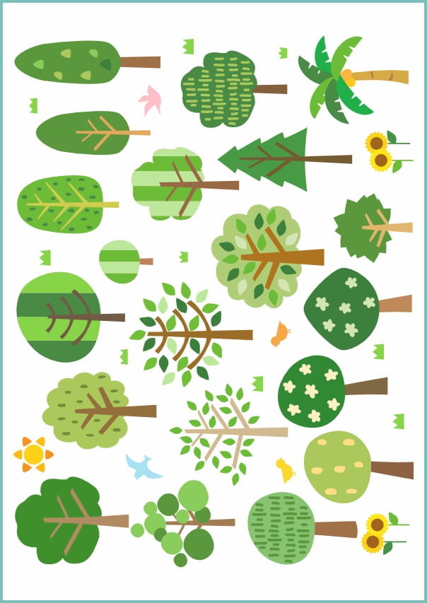 Tatuaże zmywalne, tymczasowe urocze drzewa