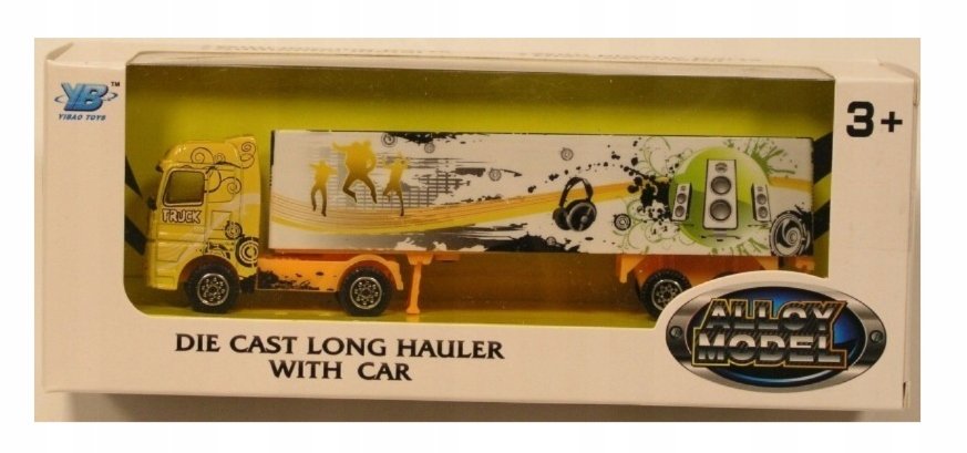 Metalowa ciężarówka - żółta - Alloy Model 9620-14