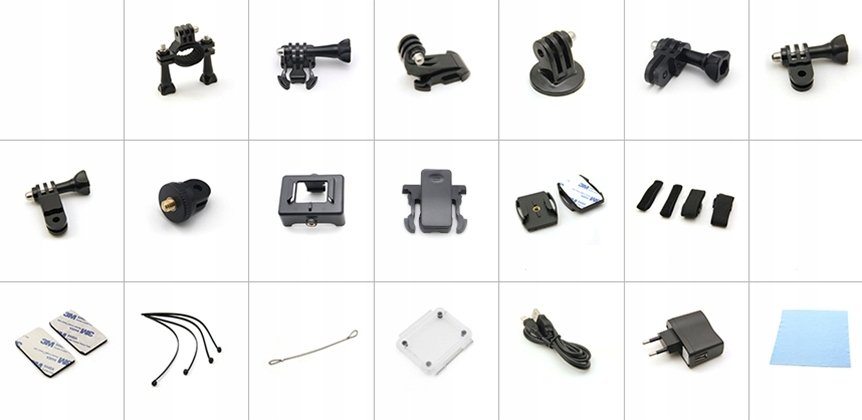 Uchwyt, adapter, mocowanie do kamer sportowych