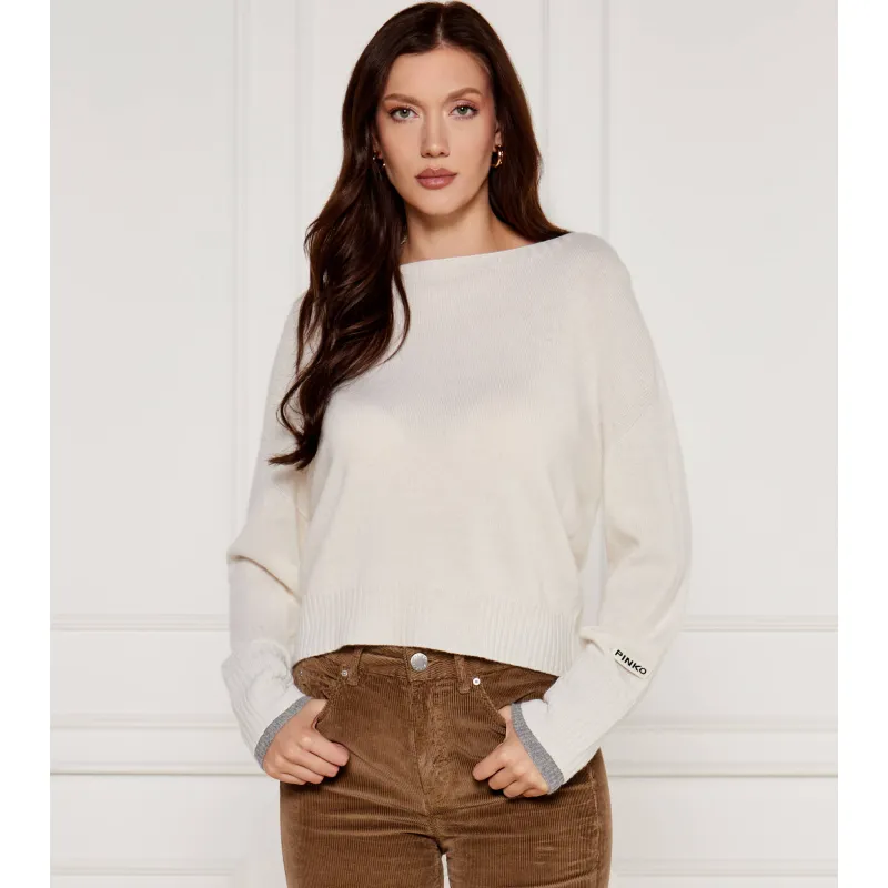 Pinko Wełniany sweter EUROPEO | Regular Fit | z dodatkiem kaszmiru