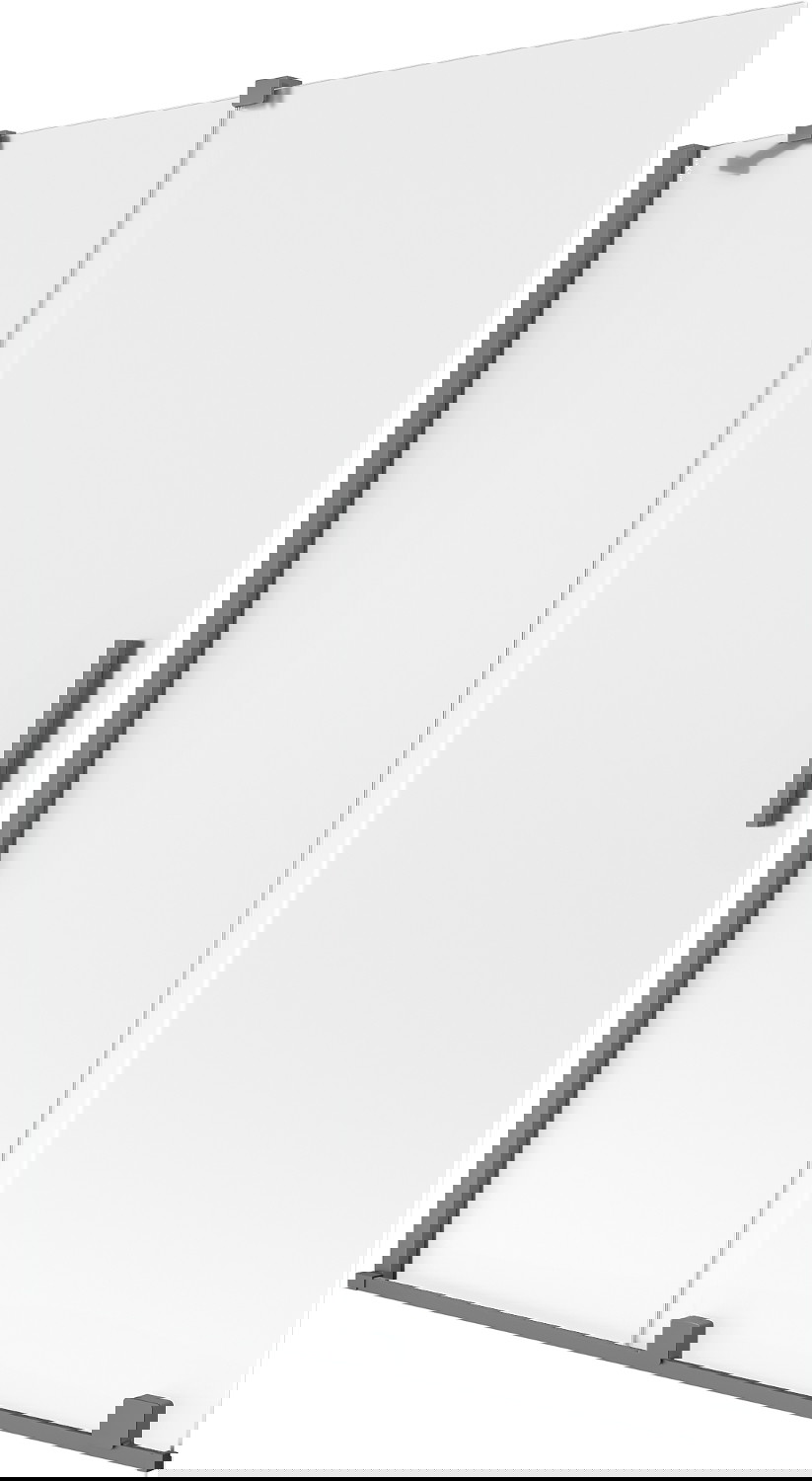 Mexen Velar parawan nawannowy 2-skrzydłowy rozsuwany 130 x 150 cm, szron, gun metal - 896-130-000-31-95