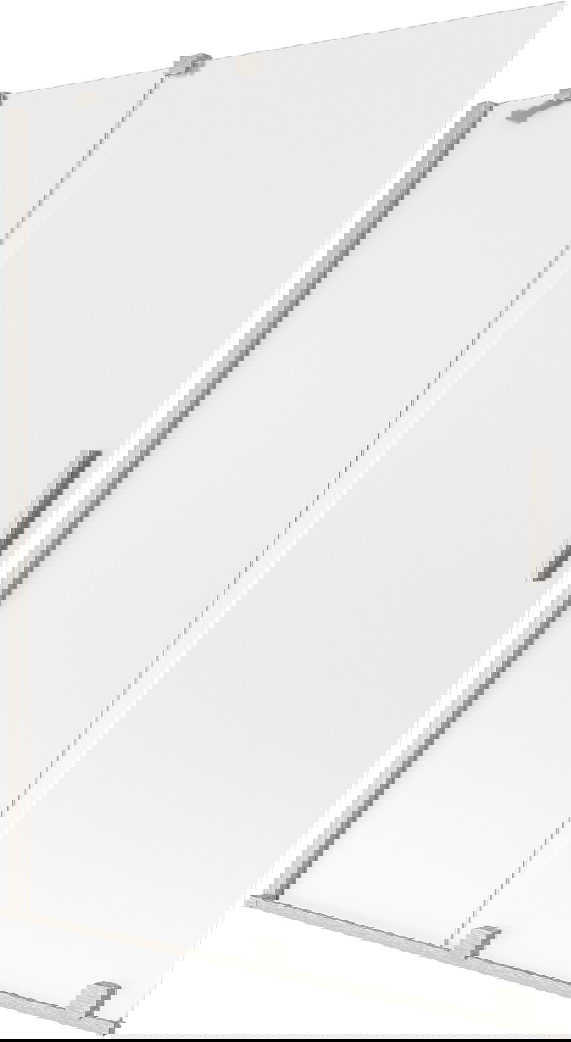 Mexen Velar parawan nawannowy 2-skrzydłowy rozsuwany 130 x 150 cm, szron, nikiel szczotkowany - 896-130-000-31-97