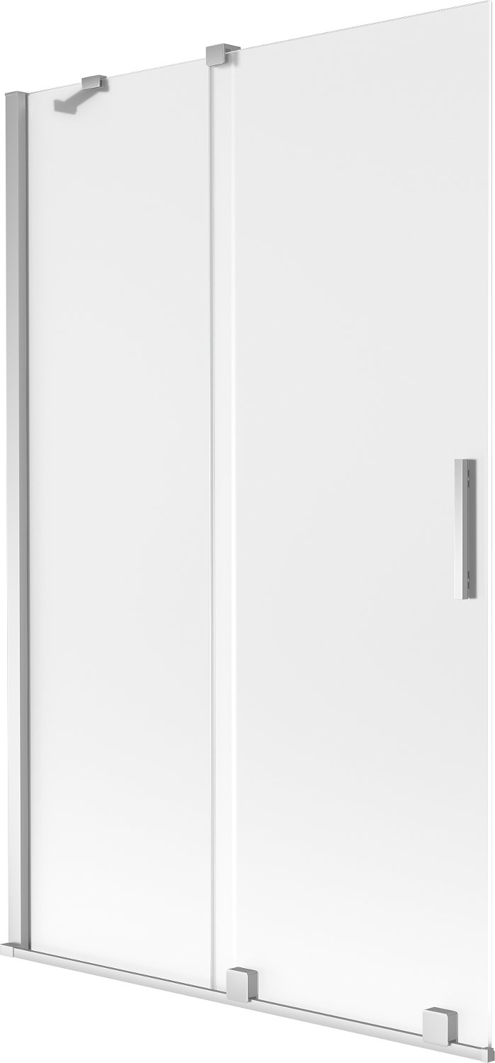 Mexen Velar parawan nawannowy 2-skrzydłowy rozsuwany 110 x 150 cm, szron, chrom - 896-110-000-31-01