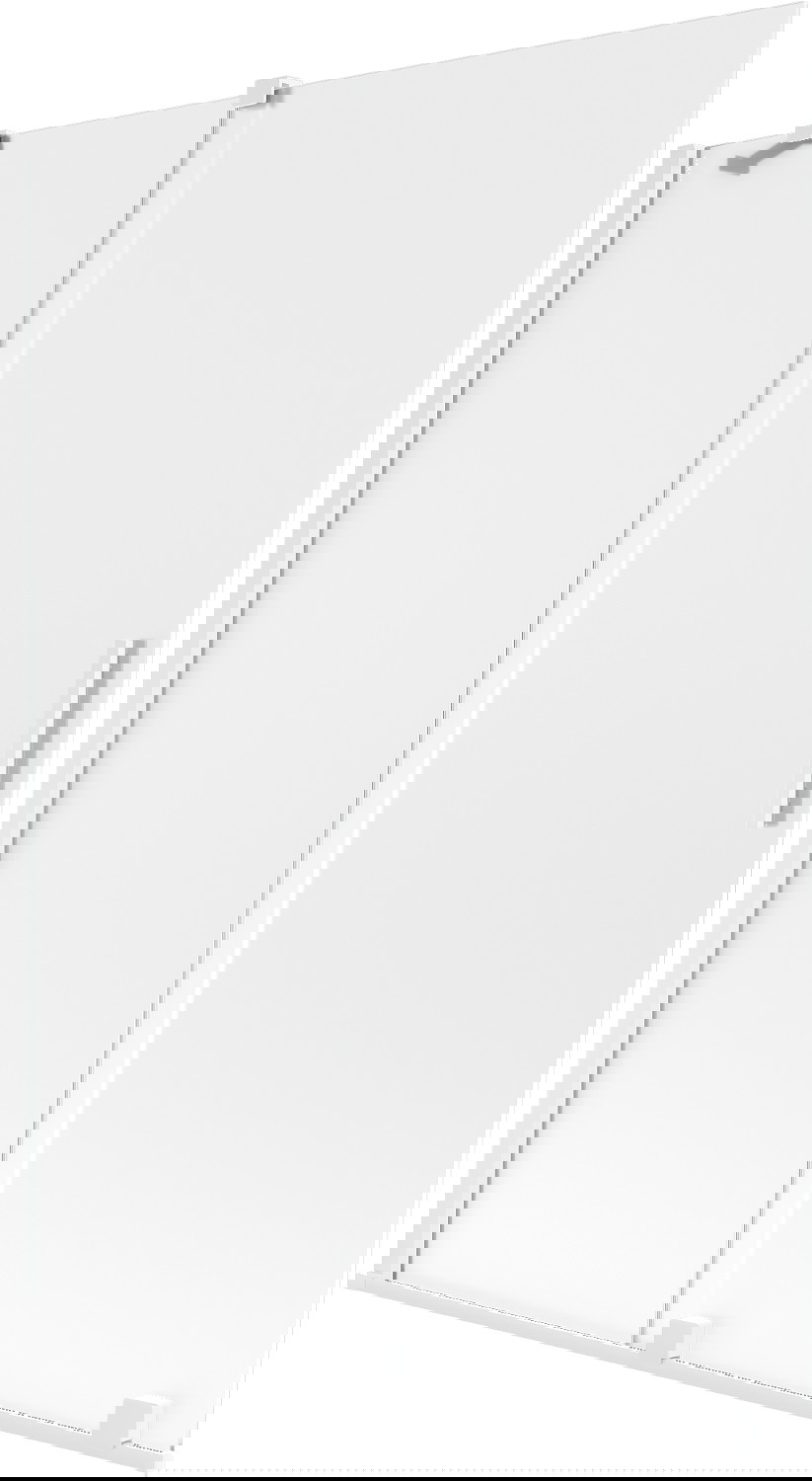 Mexen Velar parawan nawannowy 2-skrzydłowy rozsuwany 130 x 150 cm, szron, biały - 896-130-000-31-20