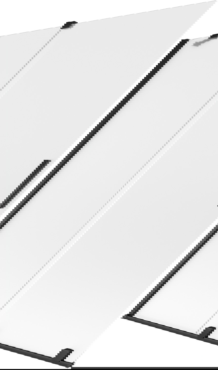 Mexen Velar parawan nawannowy 2-skrzydłowy rozsuwany 140 x 150 cm, szron, czarny - 896-140-000-31-70