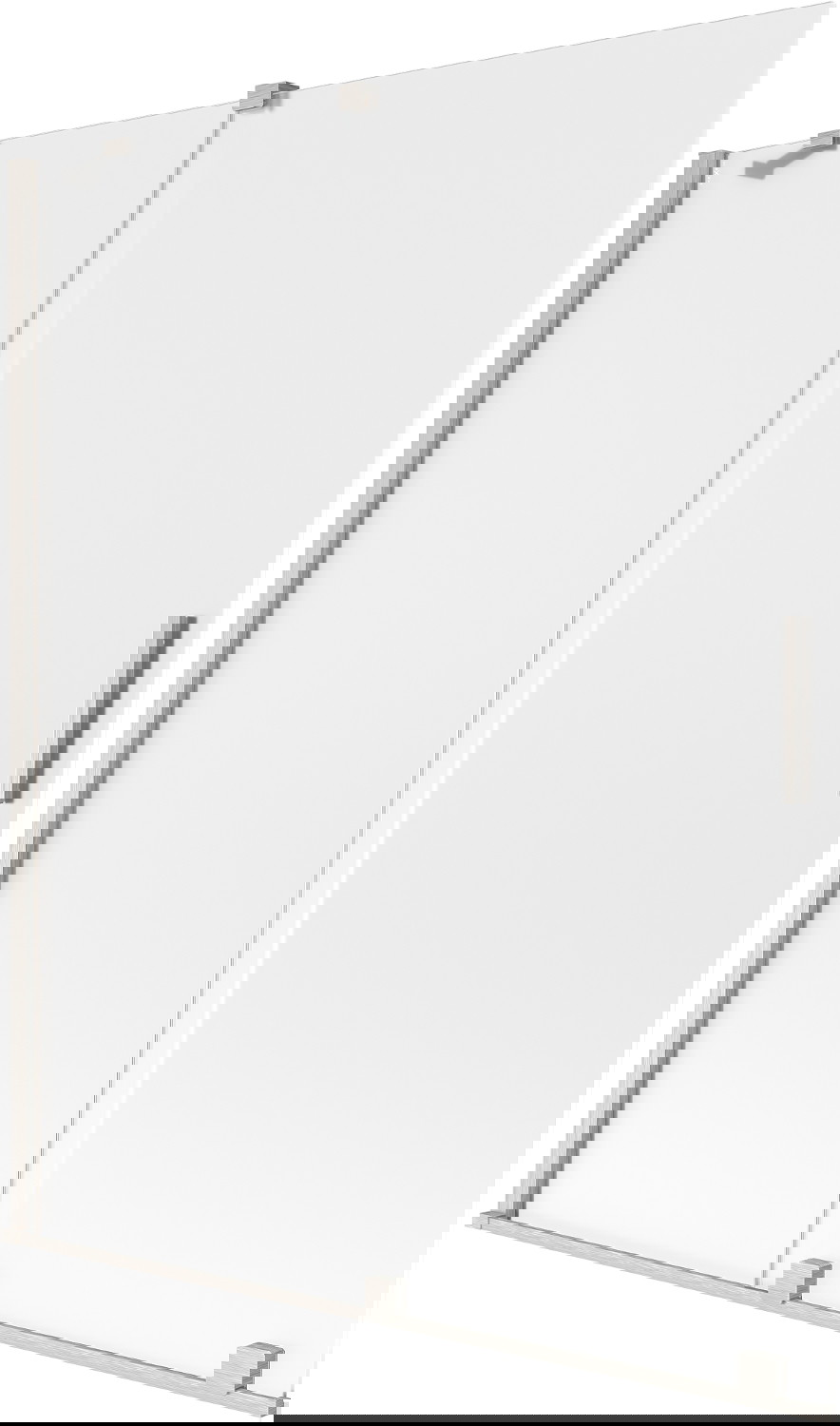 Mexen Velar parawan nawannowy 2-skrzydłowy rozsuwany 140 x 150 cm, szron, nikiel szczotkowany - 896-140-000-31-97