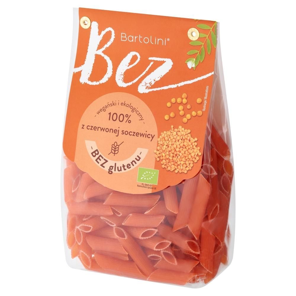 Bartolini Makaron proteinowy (z soczewicy czerwonej) penne bezglutenowy 250 g Bio