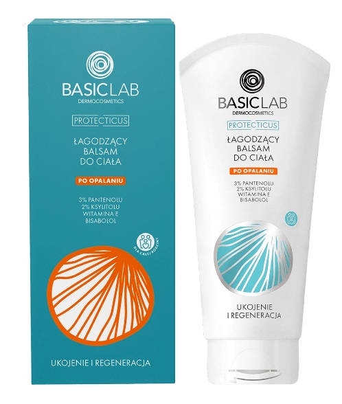Basiclab Dermocosmetics Łagodzący balsam do ciała po opalaniu, 100 ml 100 ml