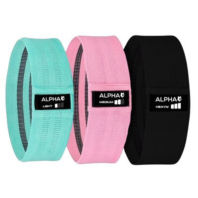 Zestaw gum do ćwiczeń ALPHA Hip Bands HMB-01
