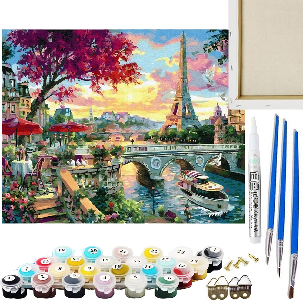 Zestaw Maluj po numerach Artnico 40x50 Paryż Park