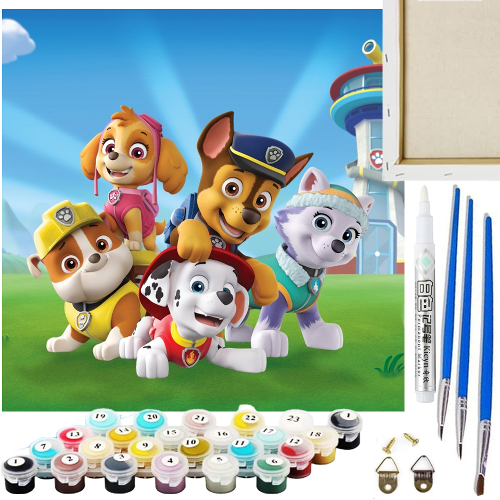 Zestaw Maluj po numerach Artnico 20x20 Pies Patrol