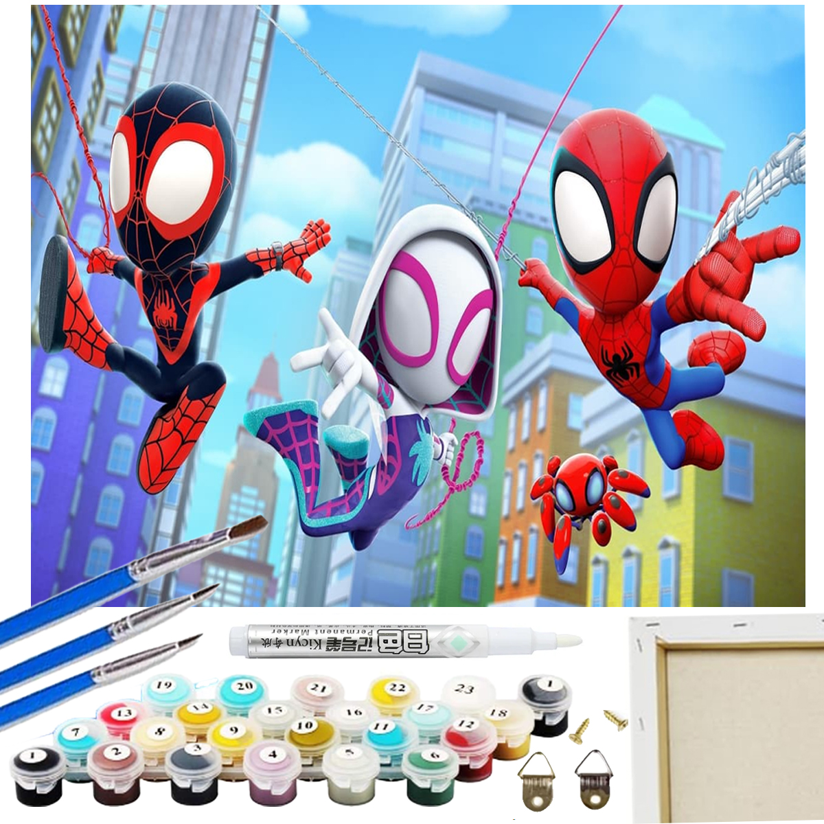 Zestaw Maluj po numerach Artnico 20x30 Spajdi