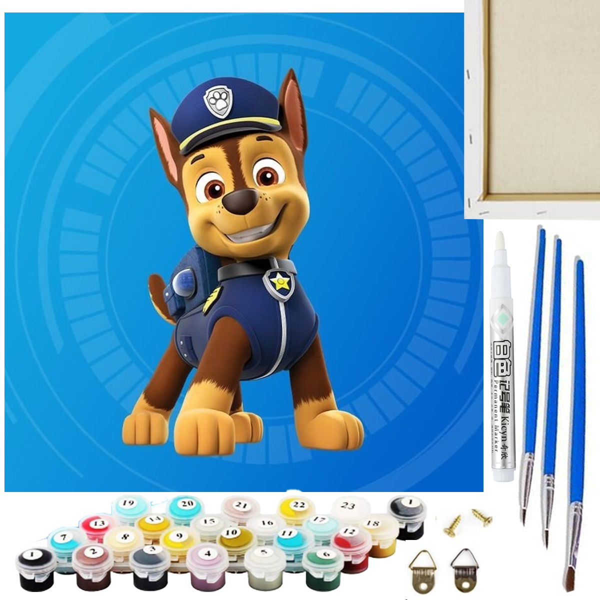 Zestaw Maluj po numerach Artnico 20x20 Piesek N