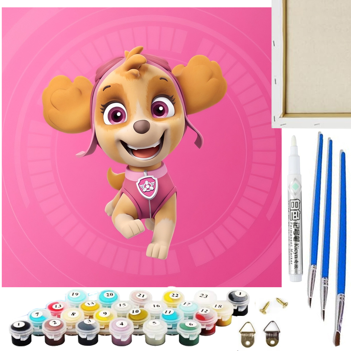 Zestaw Maluj po numerach Artnico 20x20 Piesek R