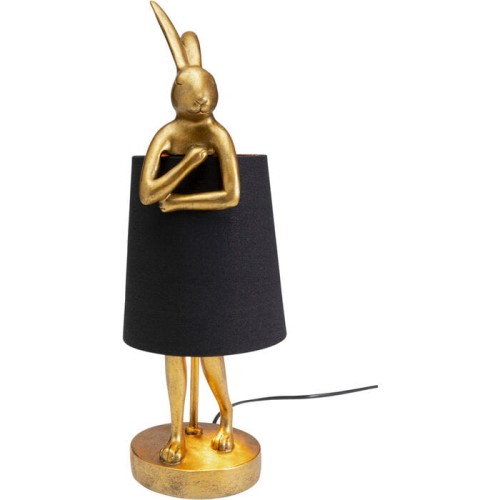 Lampa stołowa Animal Rabbit Gold/Black 50 cm