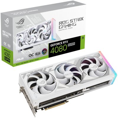ASUS GeForce RTX 4080 SUPER ROG STRIX OC WHITE 16GB DLSS 3 ROG-STRIX-RTX4080S-O16G-WHITE