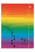 Teczka z gumką A4 Miaow tęcza HAPPY COLOR