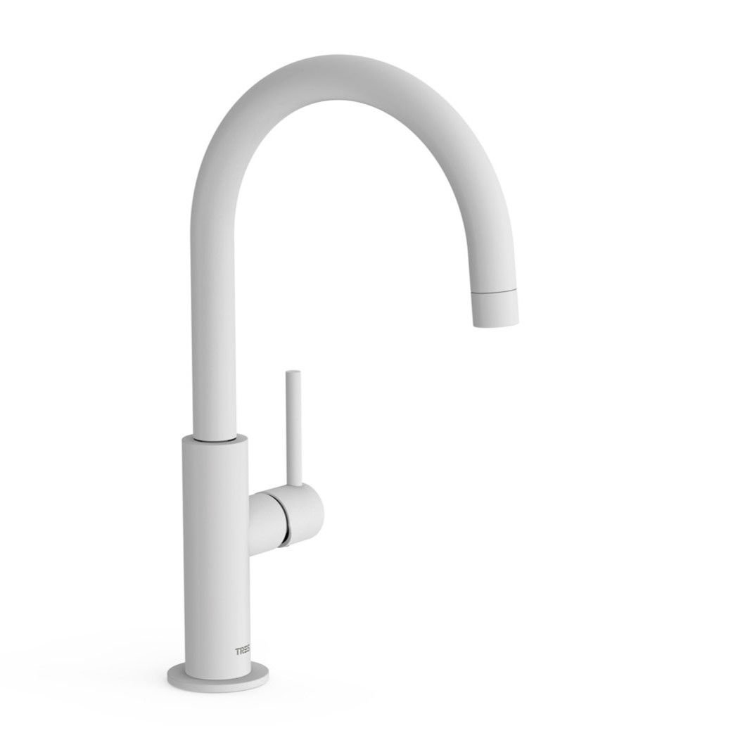 Bateria umywalkowa nablatowa Tres Study biały mat 26290402BM