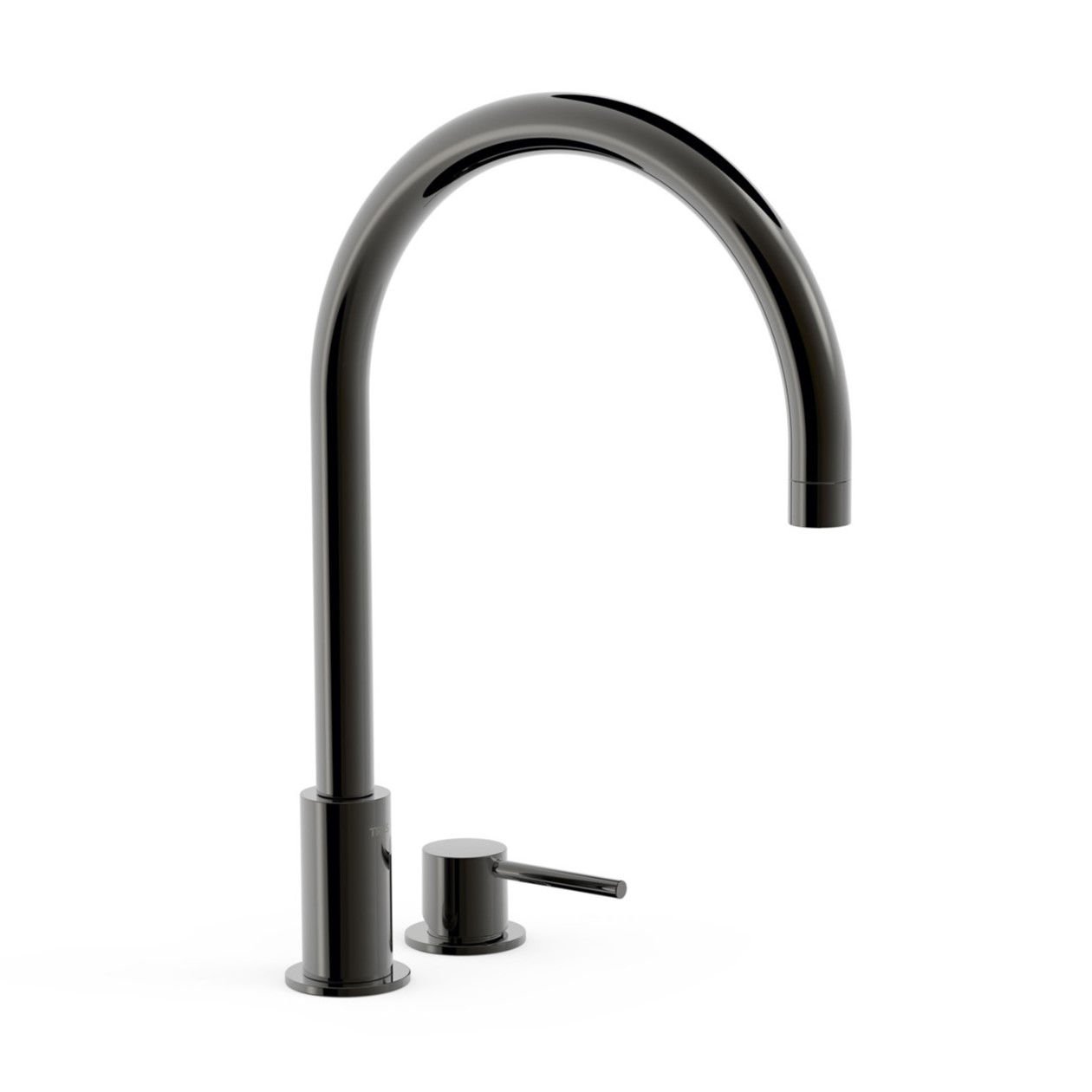 Bateria umywalkowa 2-otworowa Tres Study czarny 26110501KM