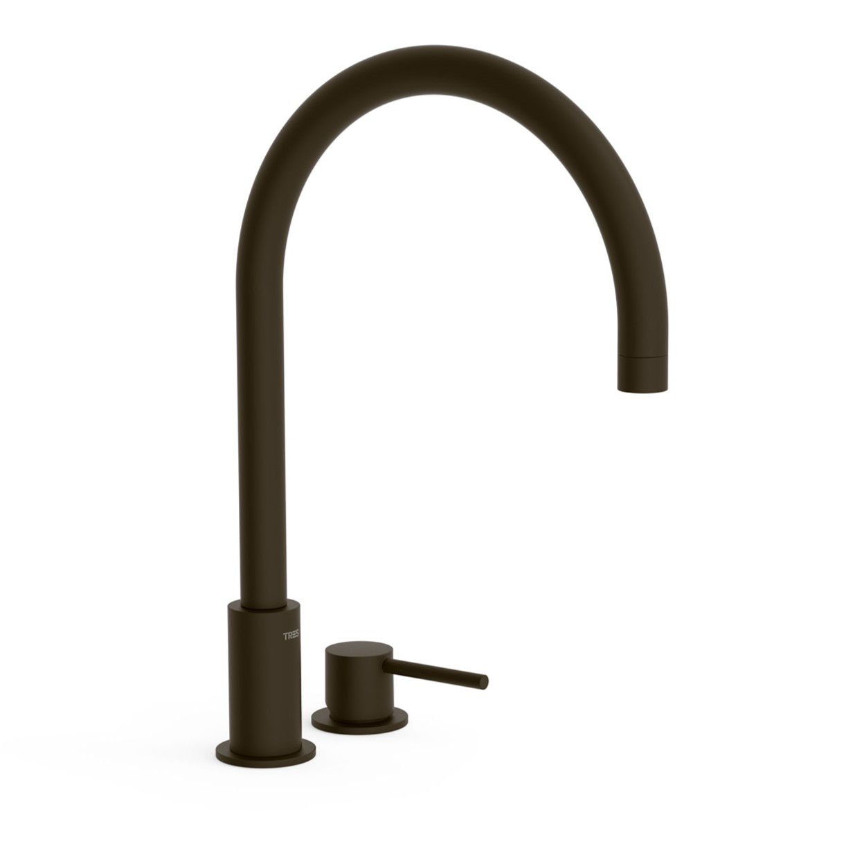 Bateria umywalkowa 2-otworowa Tres Study czarny brąz 26110501KMB