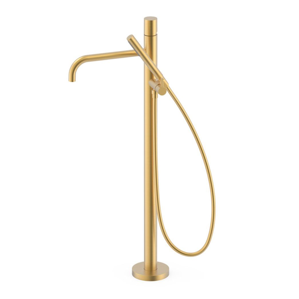 Bateria wannowa wolnostojąca Tres Study złoty mat 26247006OM