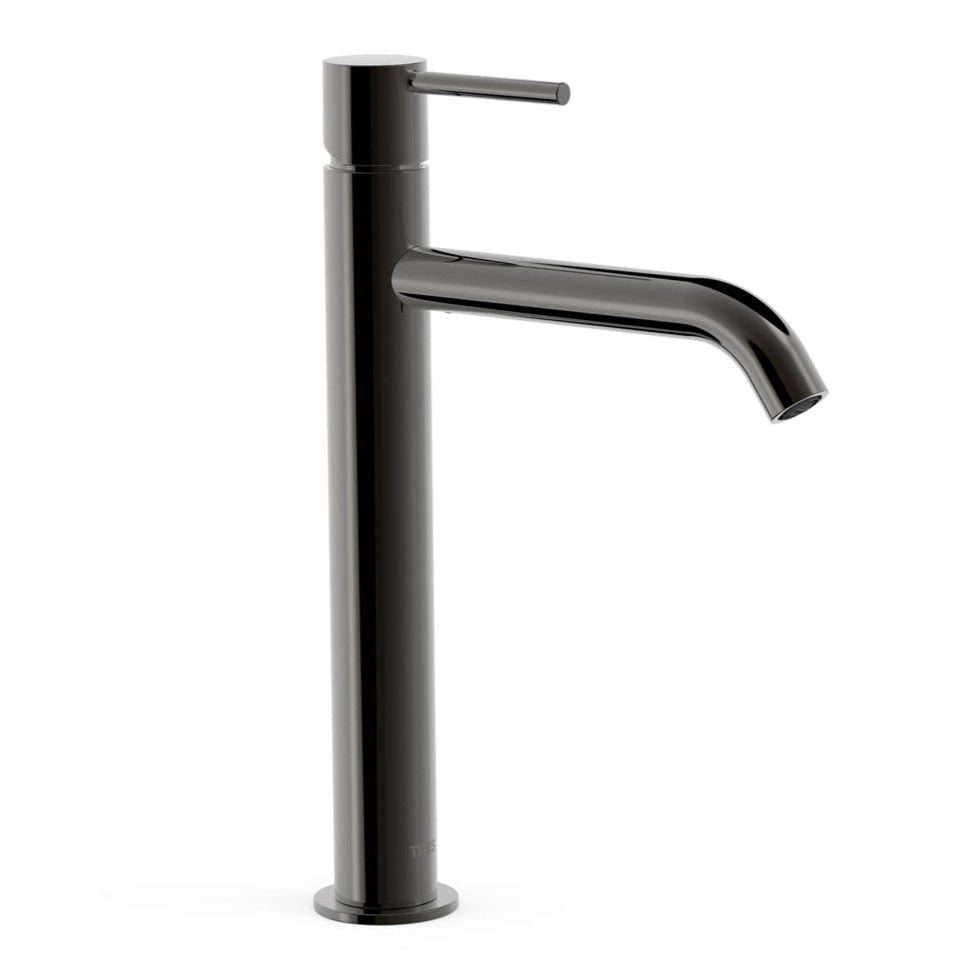 Bateria umywalkowa nablatowa Tres Study czarny 26230701KM