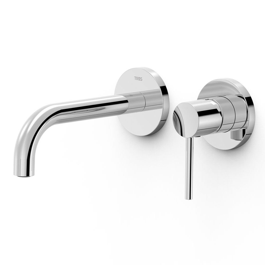 Bateria umywalkowa podtynkowa Tres Study chrom połysk 26230021