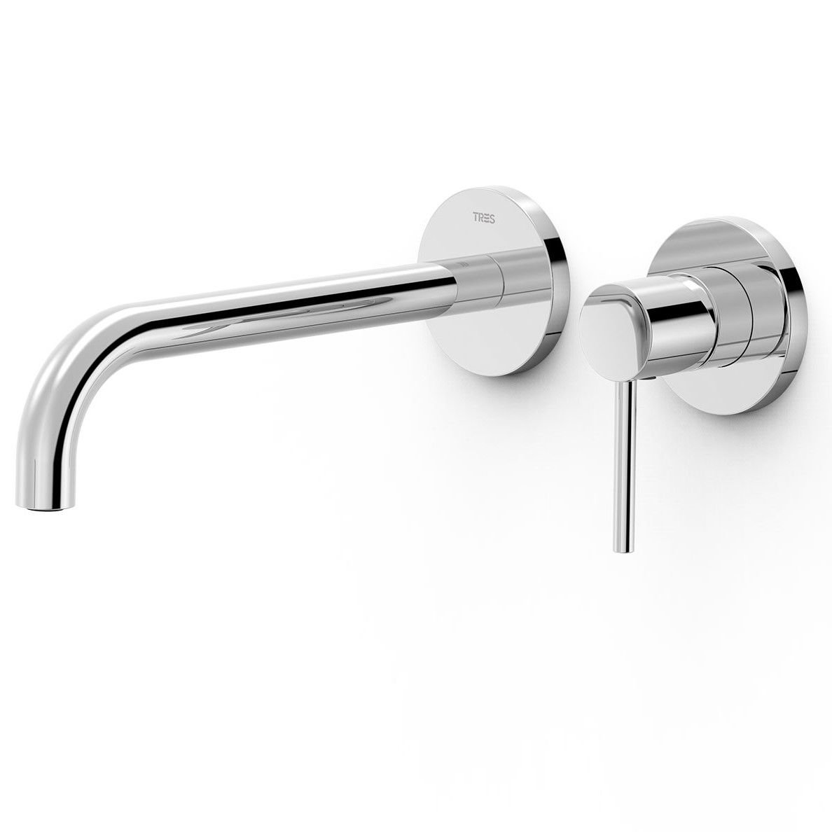 Element naścienny do podtynkowego korpusu baterii umywalkowej Tres Study chrom połysk 26230022