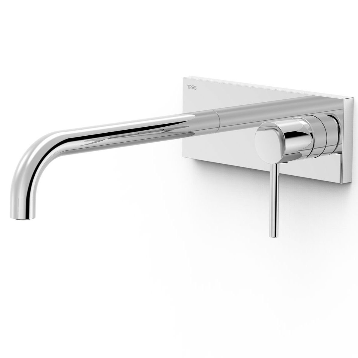 Element natynkowy baterii umywalkowej podtynkowej z długą wylewką Tres Study chrom połysk 26230032
