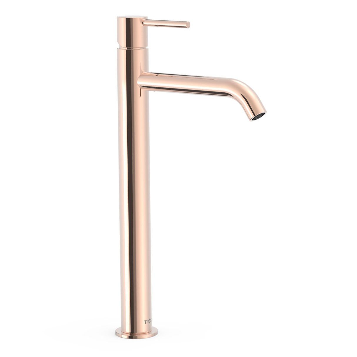 Bateria umywalkowa nablatowa Tres Study różowe złoto połysk 26230801OP