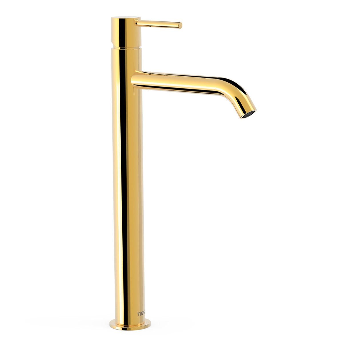 Bateria umywalkowa nablatowa Tres Study złoty połysk 26230801OR