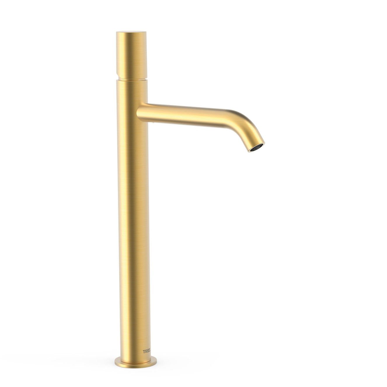 Bateria umywalkowa nablatowa Tres Study złoty mat 26130801OM