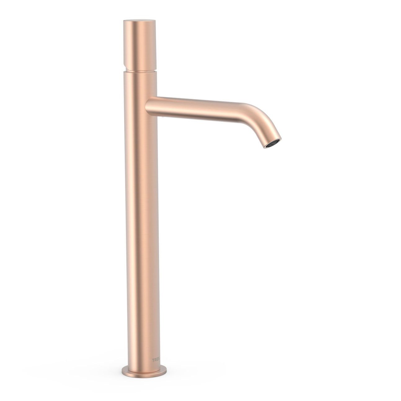 Bateria umywalkowa nablatowa Tres Study różowe złoto mat 26130801OPM