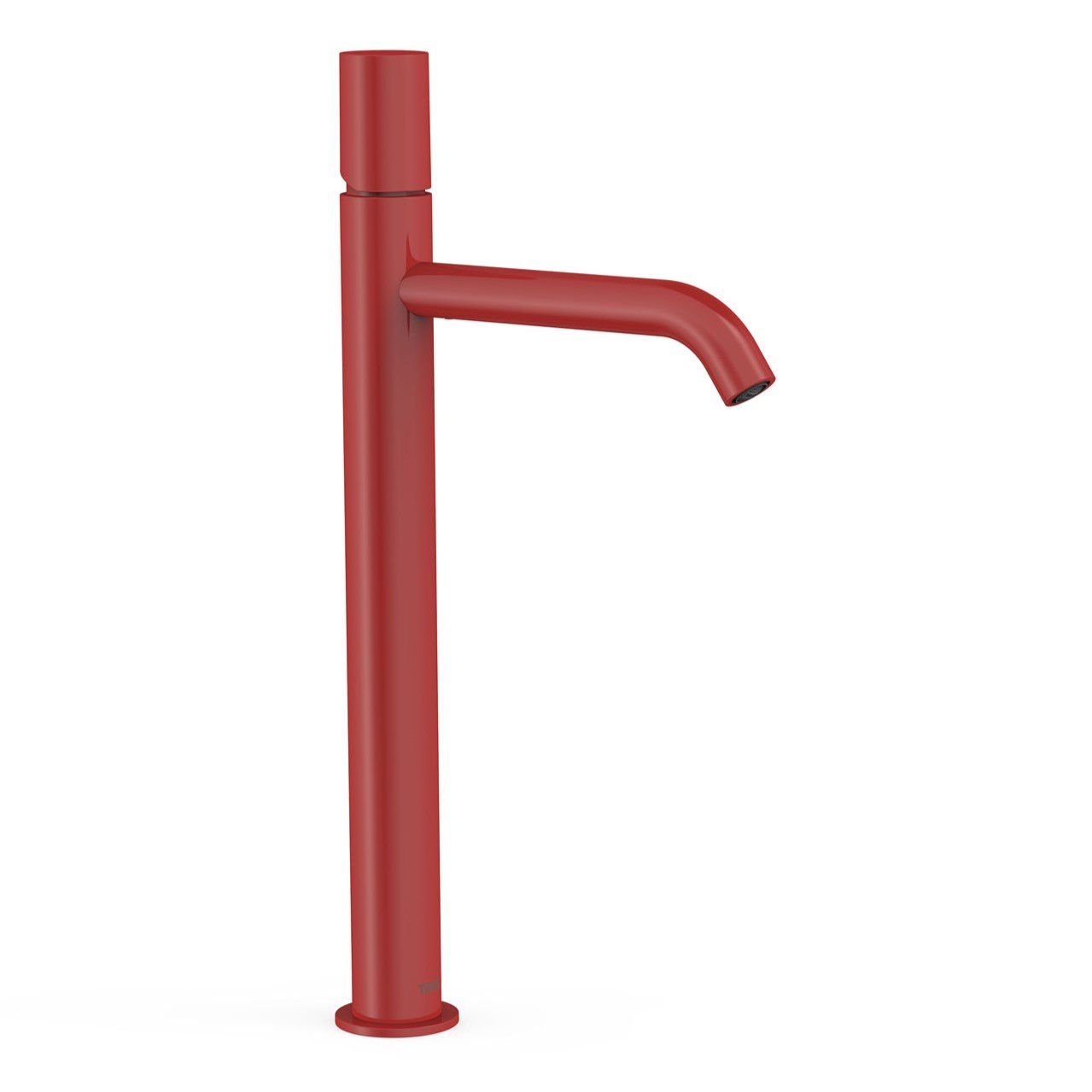 Bateria umywalkowa nablatowa Tres Study czerwony połysk 26130801TRO