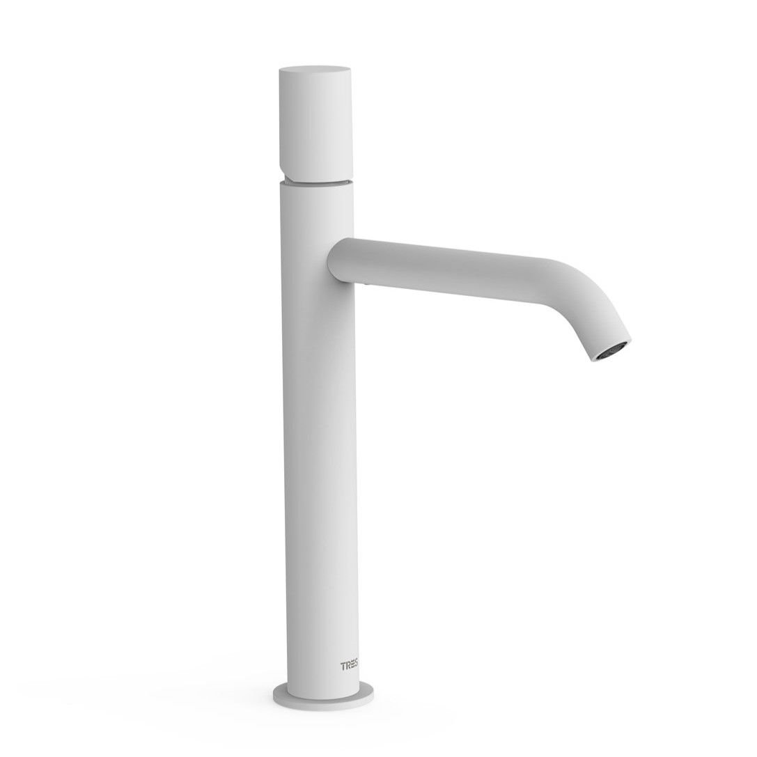 Bateria umywalkowa nablatowa Tres Study biały mat 26130701BM