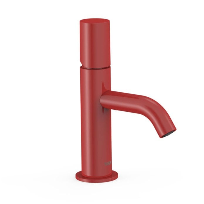 Bateria umywalkowa Tres Study czerwony połysk 26190301TRO