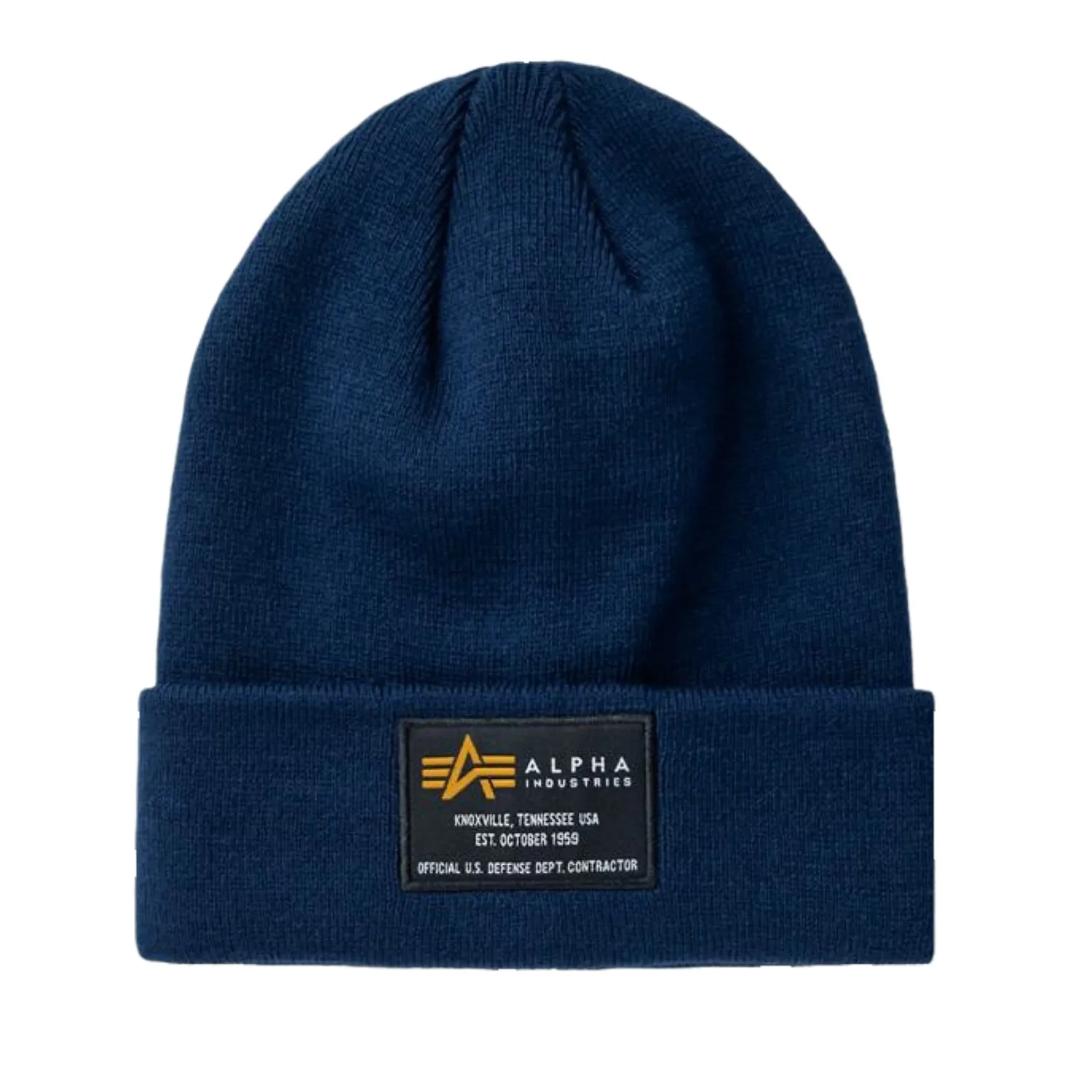 Czapka zimowa Alpha Industries Crew 128924 697 - Granatowa