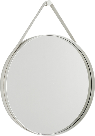 Lustro ścienne Strap 50 cm jasnoszare