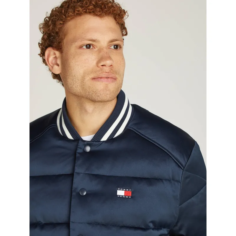 Tommy Jeans Satynowa kurtka bomber | Regular Fit