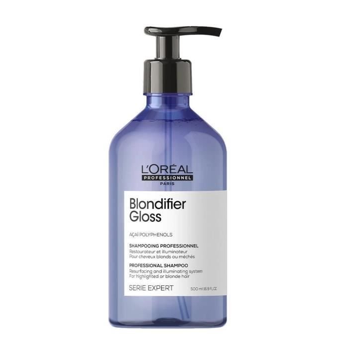 L'OREAL Serie Expert Blondifier Gloss Szampon 500 ml do włosów blond lub rozjaśnianych