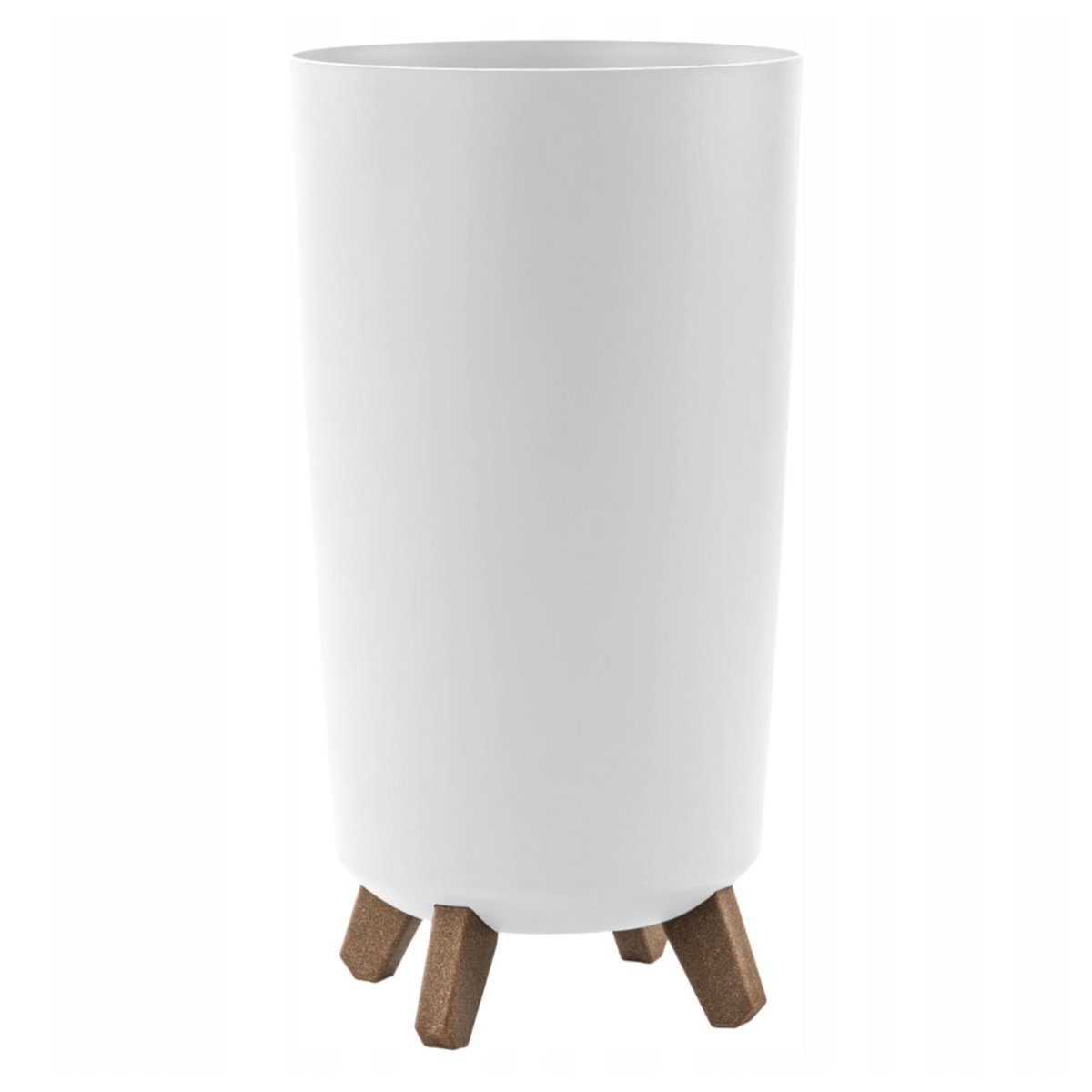 Donica Na Nóżkach Balkon Wysoka Duża Osłonka Na Doniczkę Biała Plastikowa