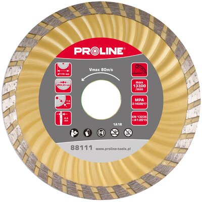 Proline Tarcza diamentowa SUPER TURBO 115x2.0x7.5x22.2 mm 88111 PX88111