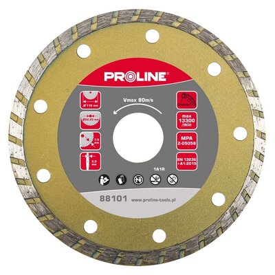 Proline Tarcza diamentowa TURBO 115x2.0x7.5x22.23 mm 88101 PX88101