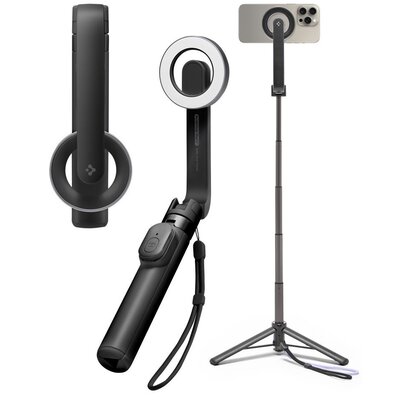 Uchwyt selfie SPIGEN S571W MagSafe Bluetooth Tripod Czarny