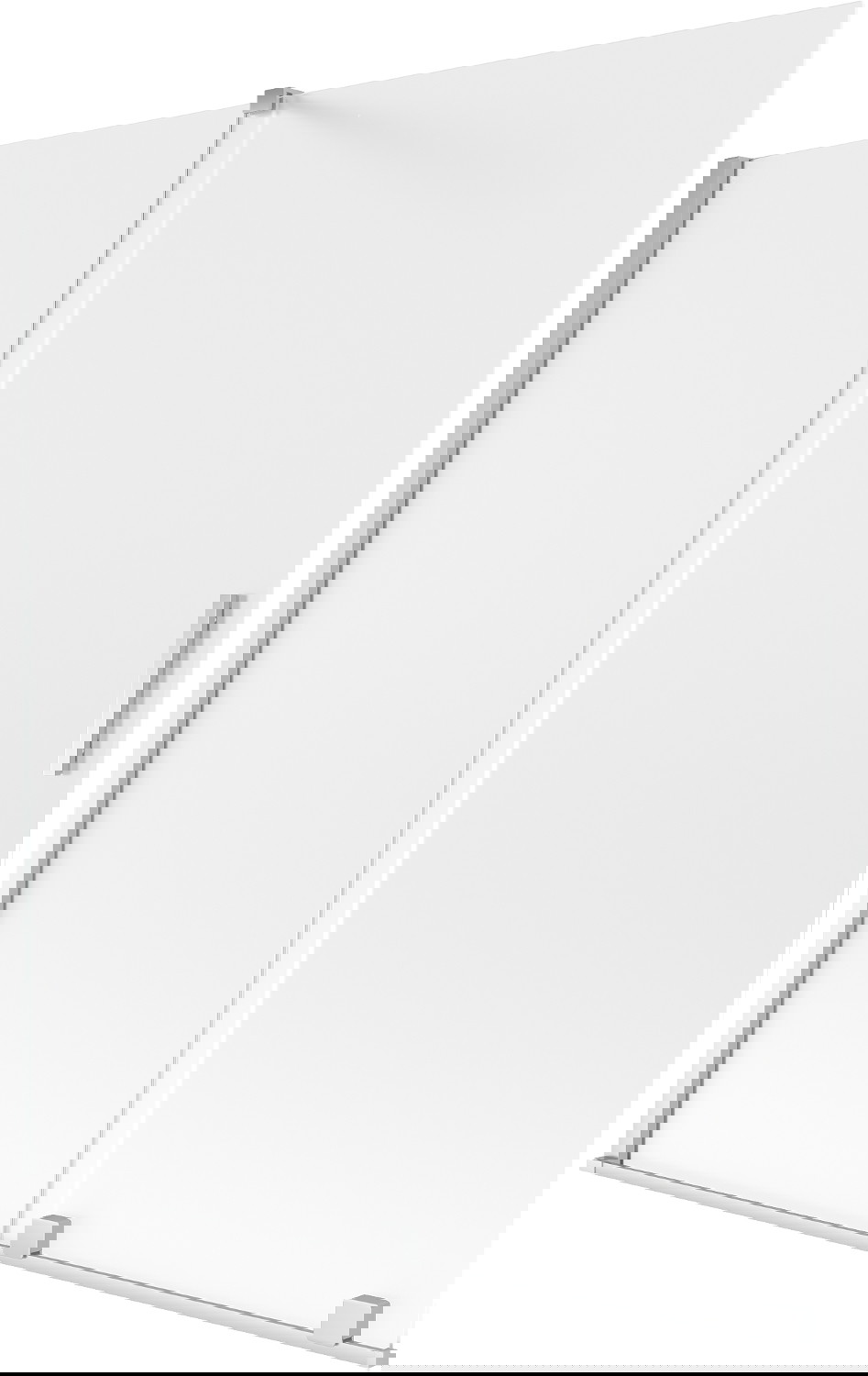 Mexen Velar parawan nawannowy 2-skrzydłowy rozsuwany 150 x 150 cm, szron, chrom - 896-150-000-31-01