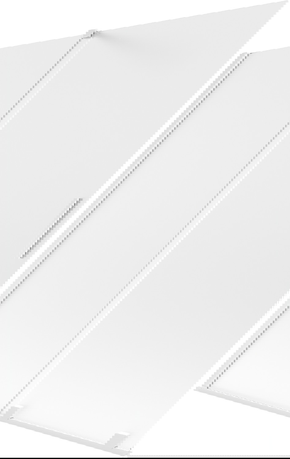 Mexen Velar parawan nawannowy 2-skrzydłowy rozsuwany 150 x 150 cm, szron, biały - 896-150-000-31-20