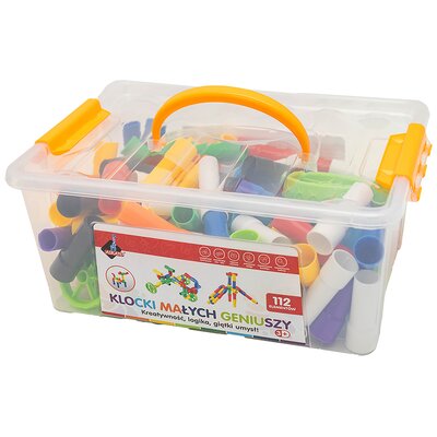 ASKATO, klocki małych geniuszy złączki 112 elementów